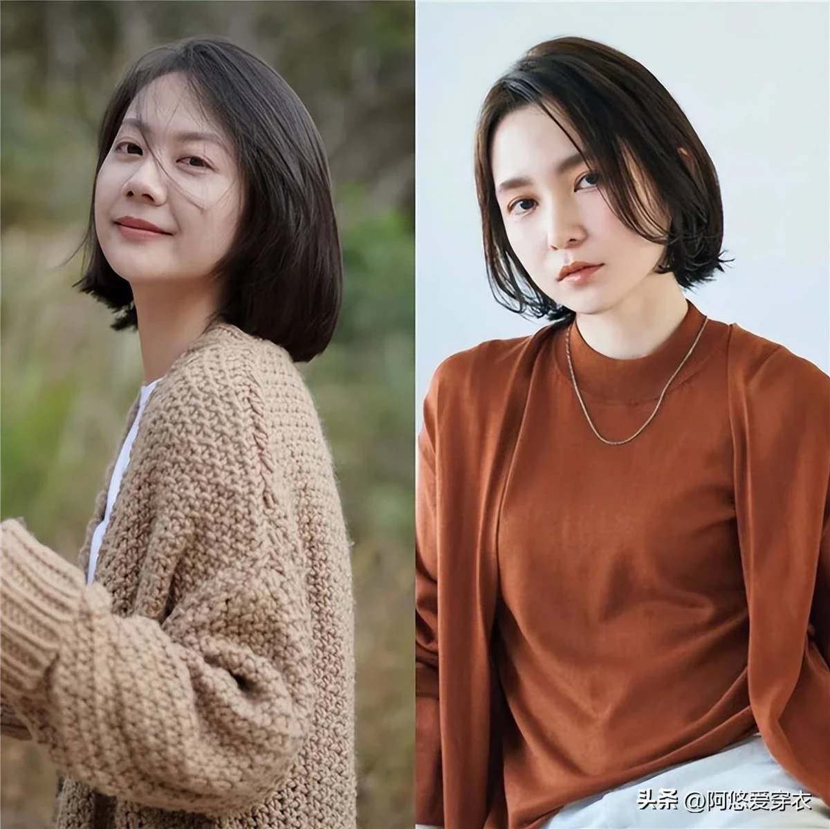 女人過了40歲,頭髮建議過耳不過肩,現流行這3種齊肩燙,真洋氣