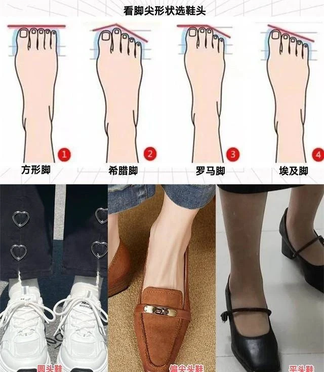 你是什麼「腳型」就穿什麼鞋子!方形適合平頭鞋、希臘適合樂福鞋