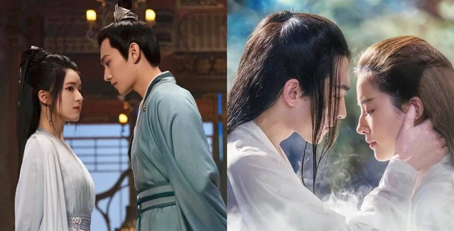 楊洋合作10位女神CP感!趙露思像兄妹,迪麗熱巴CP感炸裂,熒幕初吻竟然給了她